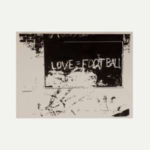 Ink Drawing Love Equals Football