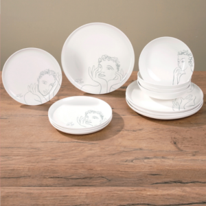 DINNERWARE 12pc SET  Sketchbook Grey